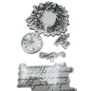 Hampton Art Graphic 45 Secret Garden 2 Cling Stamp